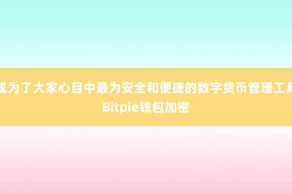 成为了大家心目中最为安全和便捷的数字货币管理工具Bitpie钱包加密