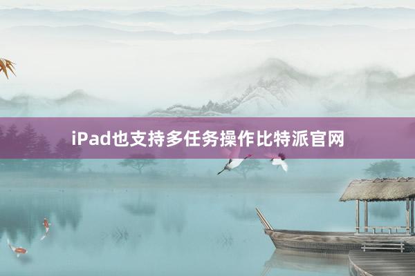 iPad也支持多任务操作比特派官网