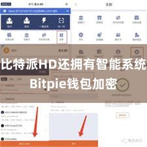 比特派HD还拥有智能系统Bitpie钱包加密