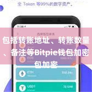 包括转账地址、转账数量、备注等Bitpie钱包加密